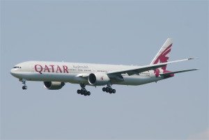 Qatar Airways 777-300ER (Photo by Wikipedia)