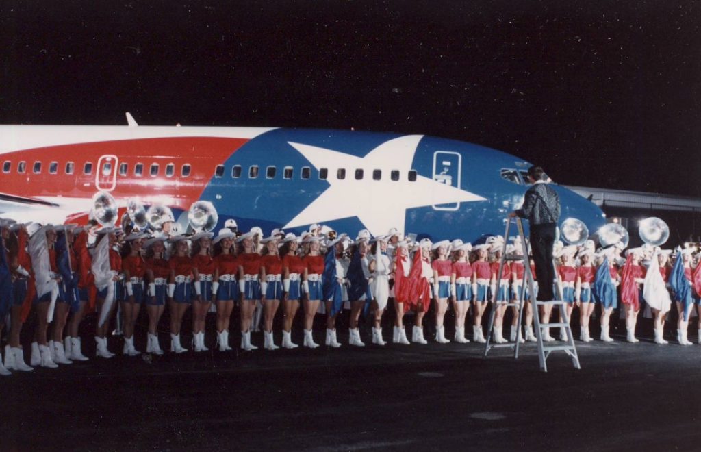 Lone Star One's unveiling back in 1990 at Dallas Love Field. (Southwest Airlines photo)