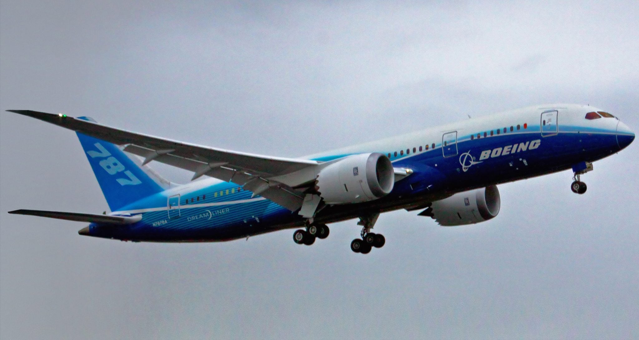 First flight of the 787. (Wikipedia)