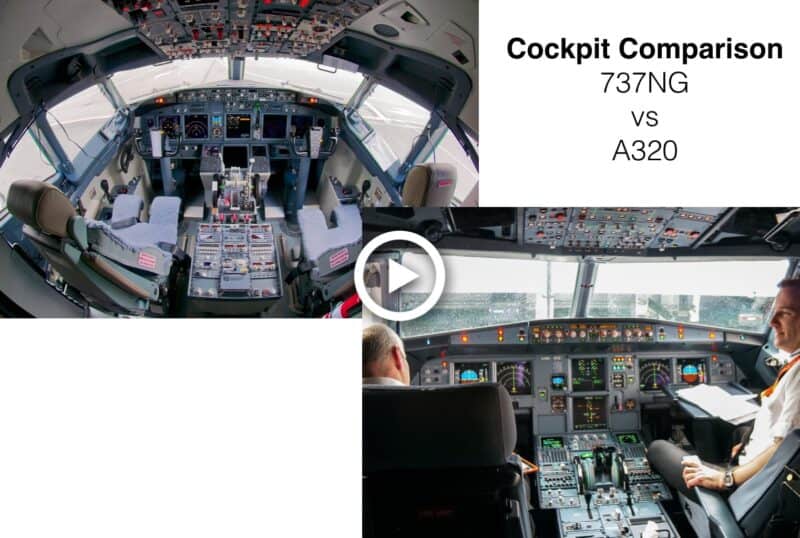 Which Would You Rather Fly?  A Video Comparison of the A320 and 737 Cockpit