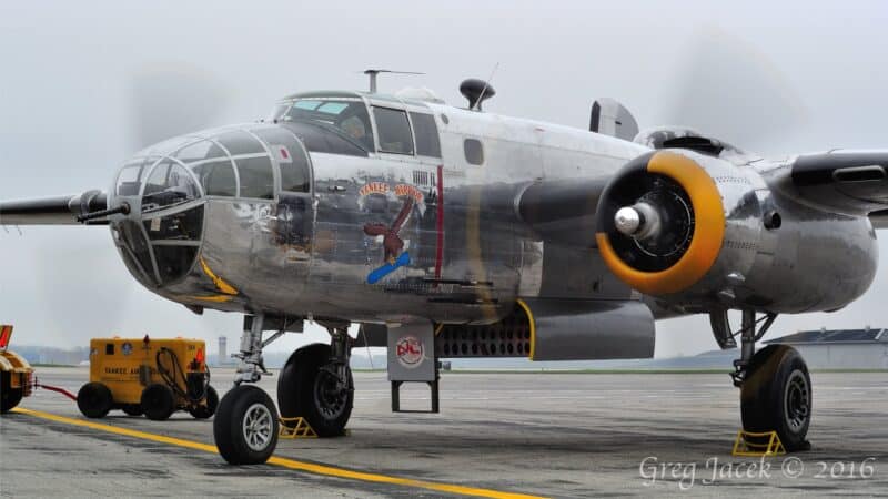 The Mighty B-25 Roaring to Life is Like A Symphony of Cylinders