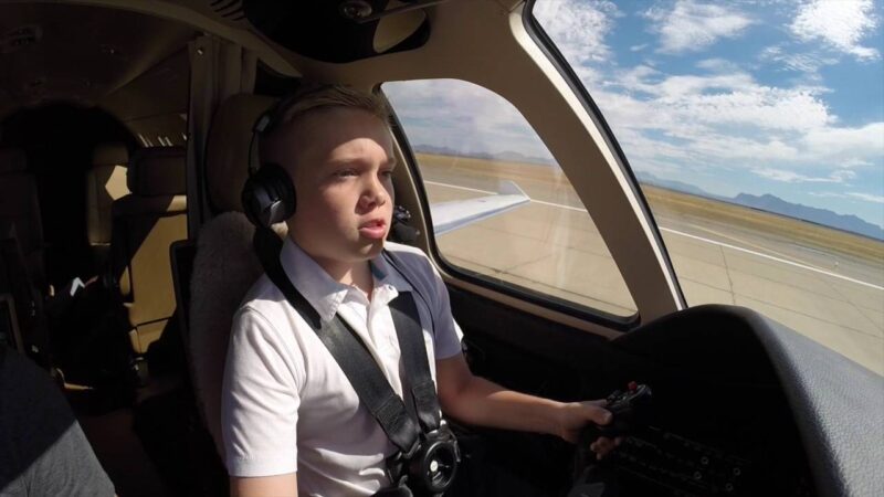 Would You Let Your 13 Year Old Boy Pilot a Business Jet?