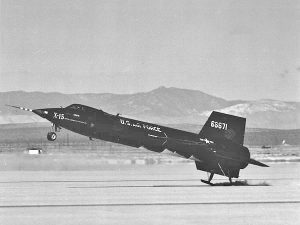 X-15 Number 1 Landing on a Dry Lakebed Runway