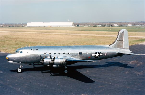 Douglas VC-54C built specifically for President F. D. Roosevelt. (2016, USAF Photo)