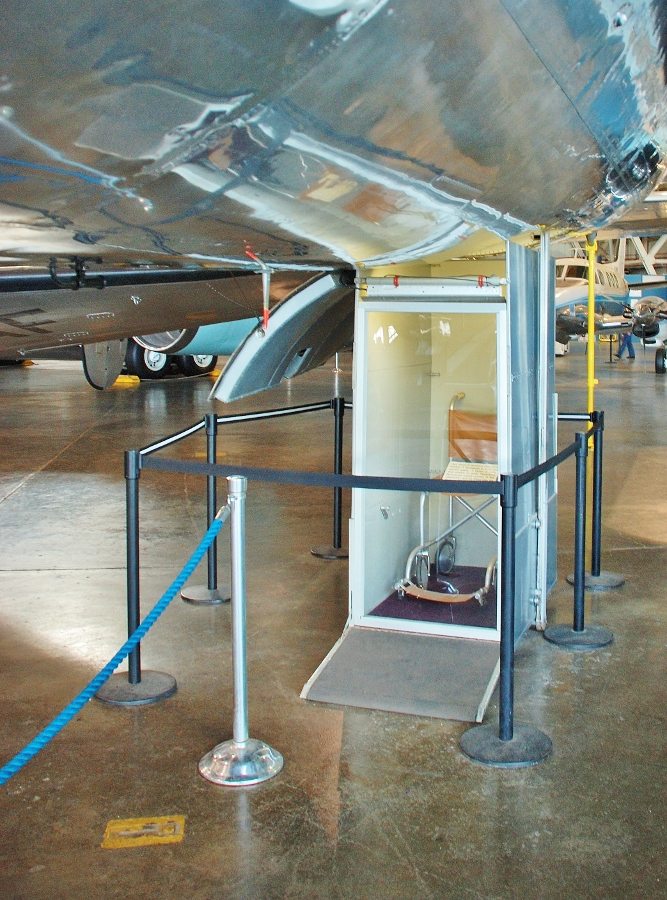 Special elevator to lift President Roosevelt in his wheelchair into the aircraft (Photo: Jeff Richmond).