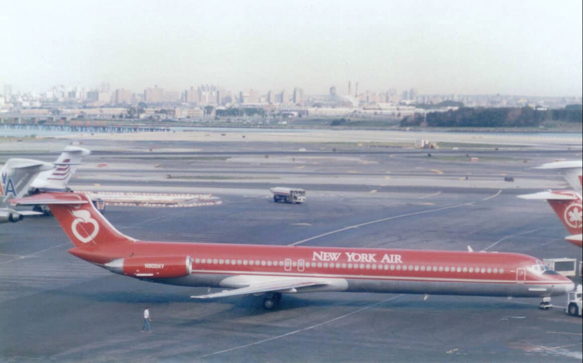 New York Air MD-82 on the ramp at LGA 