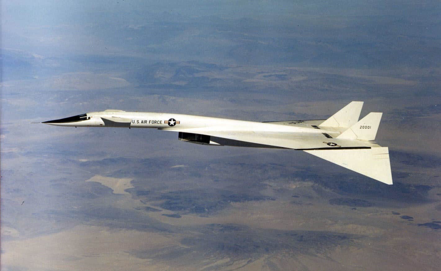 XB-70 in flight.