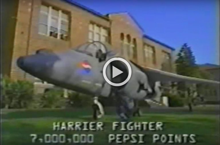 A Guy Tries To Buy a Harrier Jet With Pepsi Points. Then Sues Pepsi For The Jet. A Guy Tries To Buy a Harrier Jet With Pepsi Points. Then Sues Pepsi For The Jet.