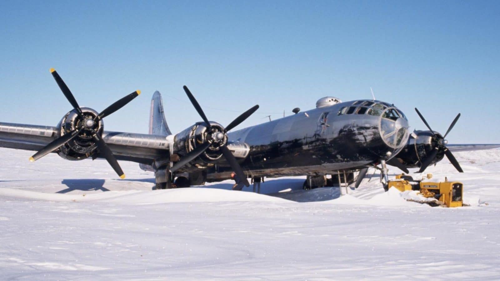 B-29 being towed.
