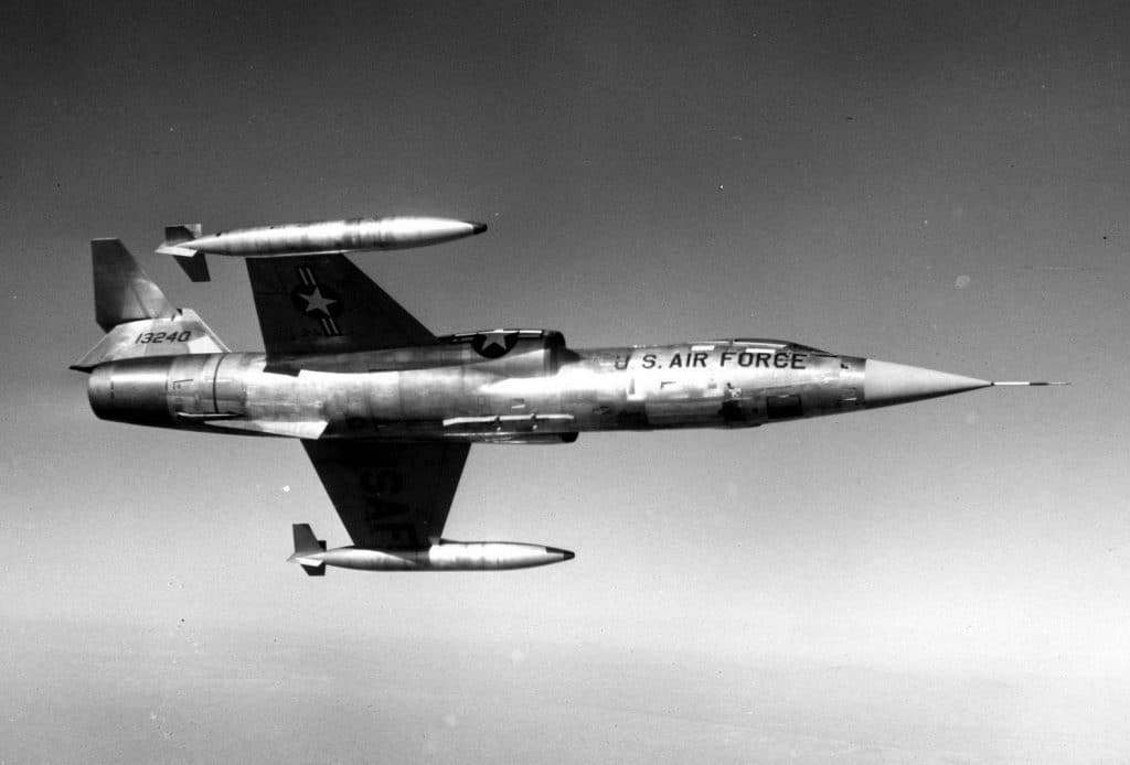F-104 Starfighter in flight
