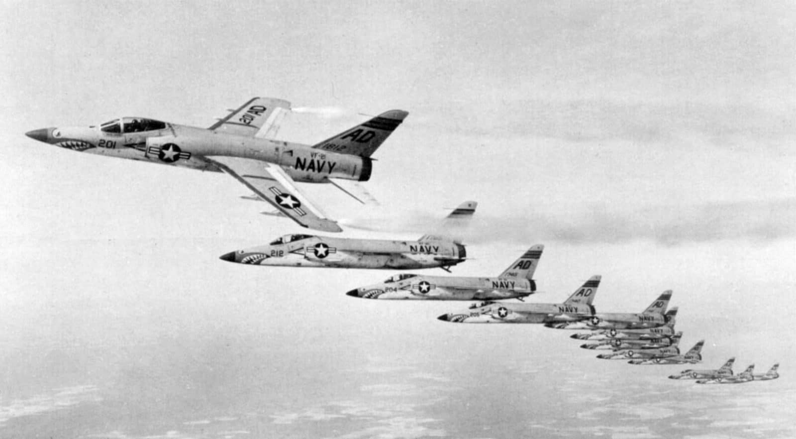 The Tiger: Grumman's F11F Was the First Supersonic Cat. 4 F11F 1s VF 21 NAN1 61