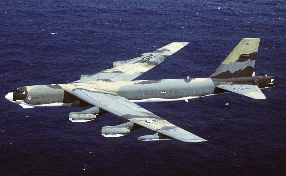 B-52 pained in camo.