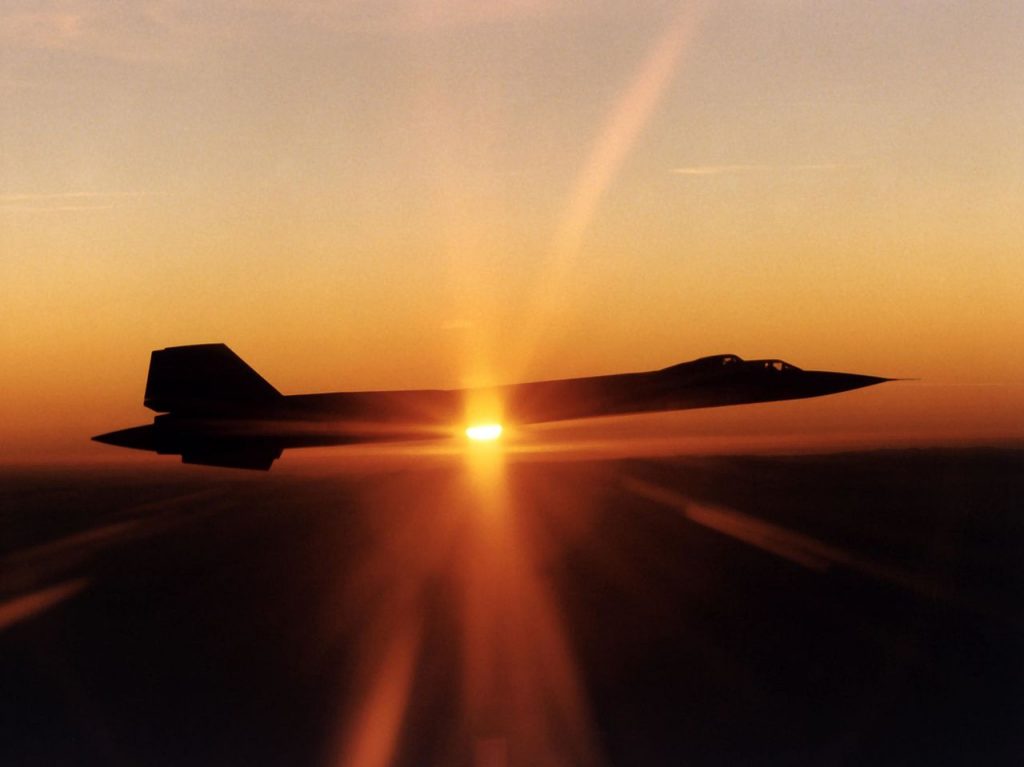 SR-71 at Sunset. Image: USAF
