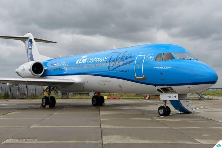 Special KLM Livery Celebrates The End of Cityhopper Fokker F-70