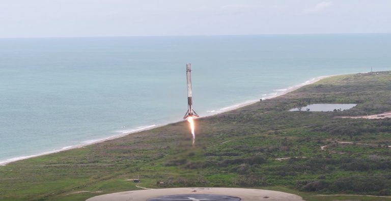 Check Out This 4K Aerial Video of SpaceX’s Latest Falcon 9 Landing