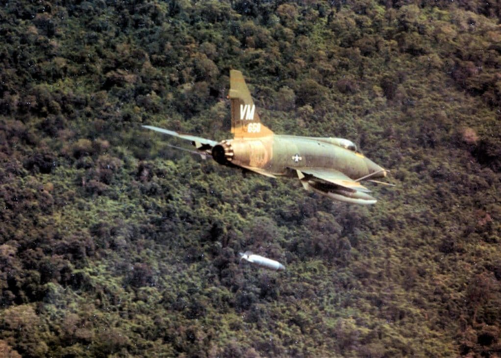 Profiles In Aviation: Karl Richter Was An Unstoppable THUD Pilot Who Loved Flying And His Fellow Airmen 1 F 100D 352 TFS dropping Napalm near Bien Hoa