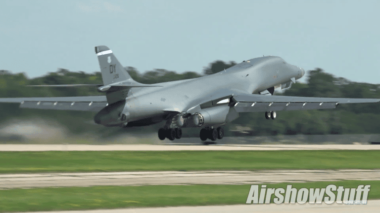 Put ‘yer Ear Plugs IN! Watch a Super Loud B-1 and B-52 Takeoff from Oshkosh