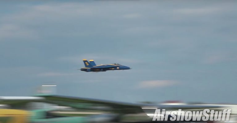 Where Did THAT Come From? Blue Angels Sneak Pass Stuns Crowd