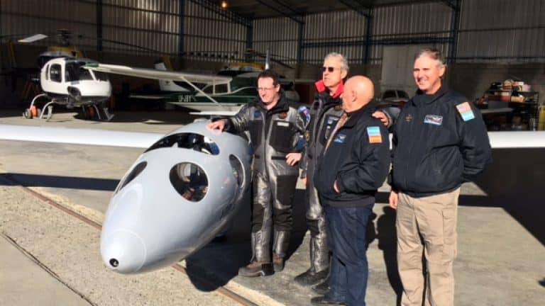 Record Breaking Aviators Fly Their Glider into the Stratosphere