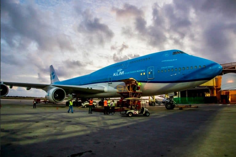 KLM Boeing 747 Returns To St. Maarten–This Time With Zero Fanfare