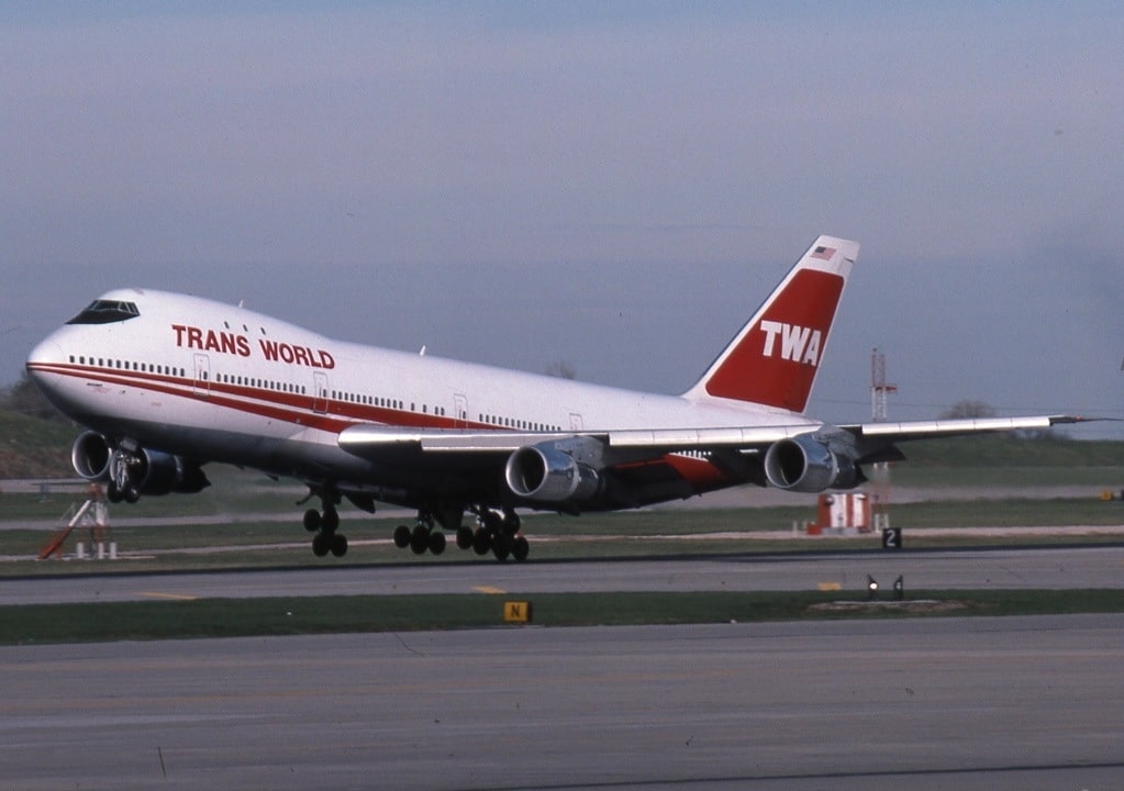 Lambert International Airport (STL) Eyed By Private Investors in a Possible Privatization Deal 2 Boeing 747 131 Trans World Airlines TWA JP5884087