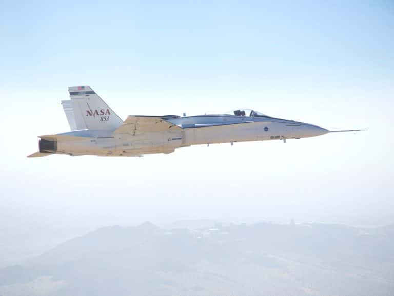 F-18s Help Develop Flight Control System for New Deep Space Rocket