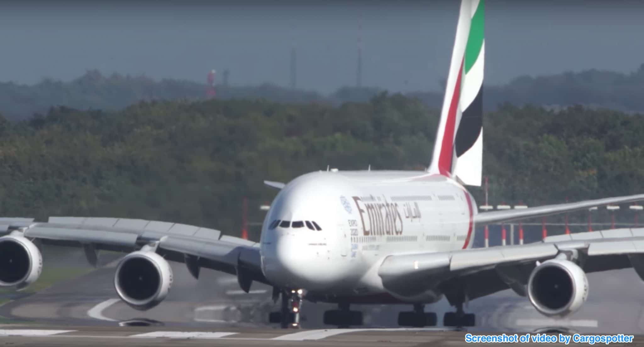 A380 bad landing.