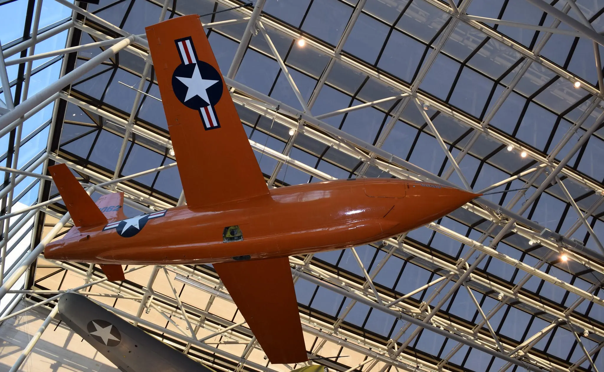 Chuck Yeager's X-1 on display at the Smithsonian Air & Space Museum in Washington, DC.