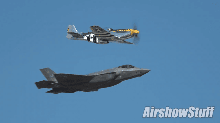 VIDEO: One Proven Fighter, One Unproven Stealth Fighter Cruise Together Over London