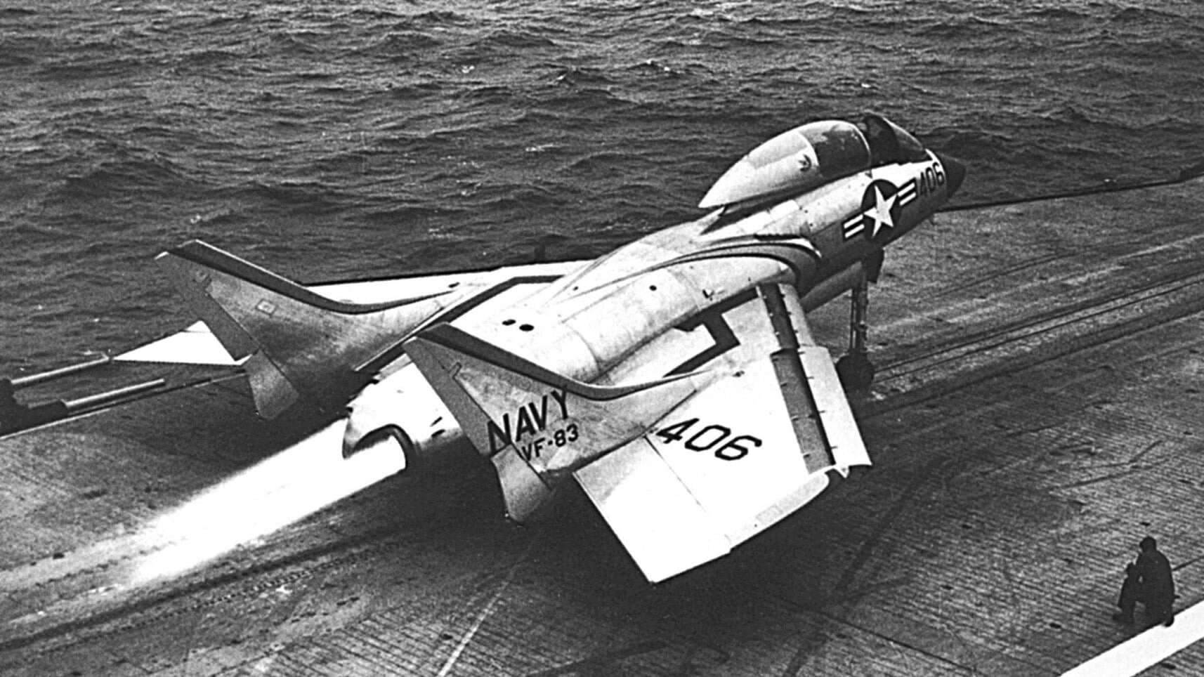 F7U 3M Cutlass Launches from Intrepid CV11 1954