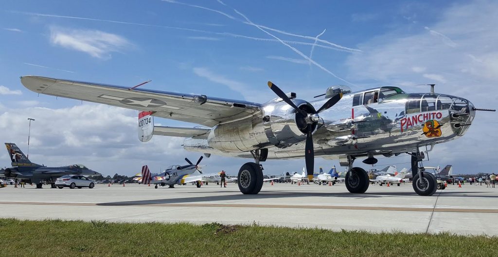 Restored and gleaming B-25.