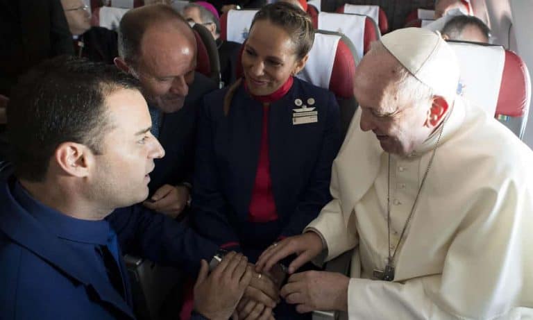 When The Pope Married A Couple Onboard an Airbus A320