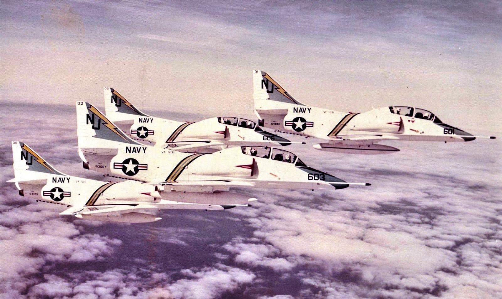VF-126 TA-4Js before the F-14 Tomcat.