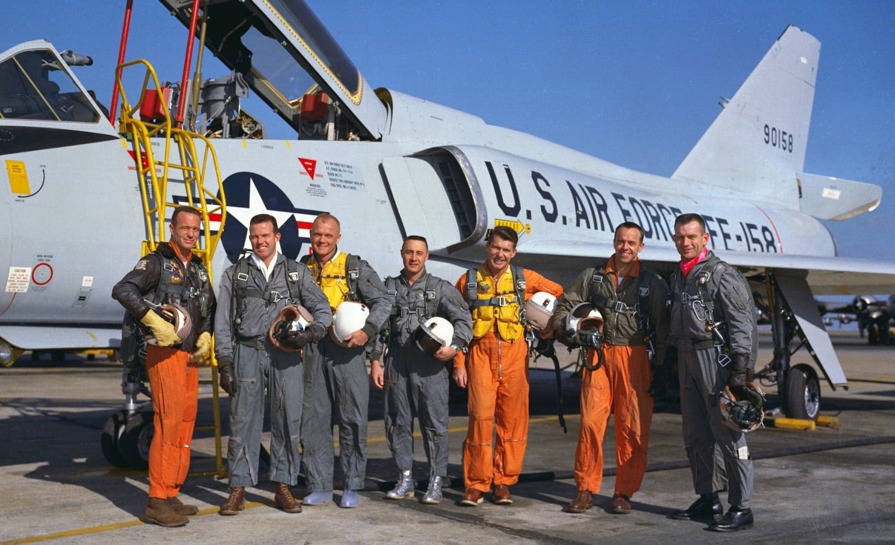 Delta Dart pictured with crew members.