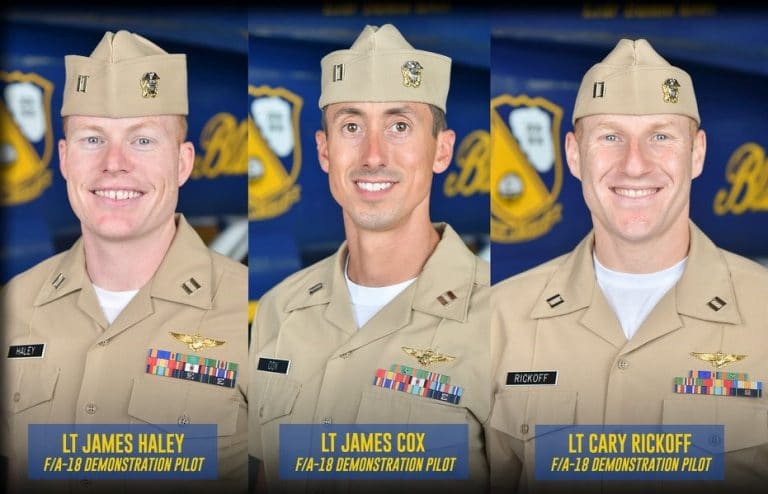 Navy’s Blue Angels Announce New Pilots, Officers for 2019 Season