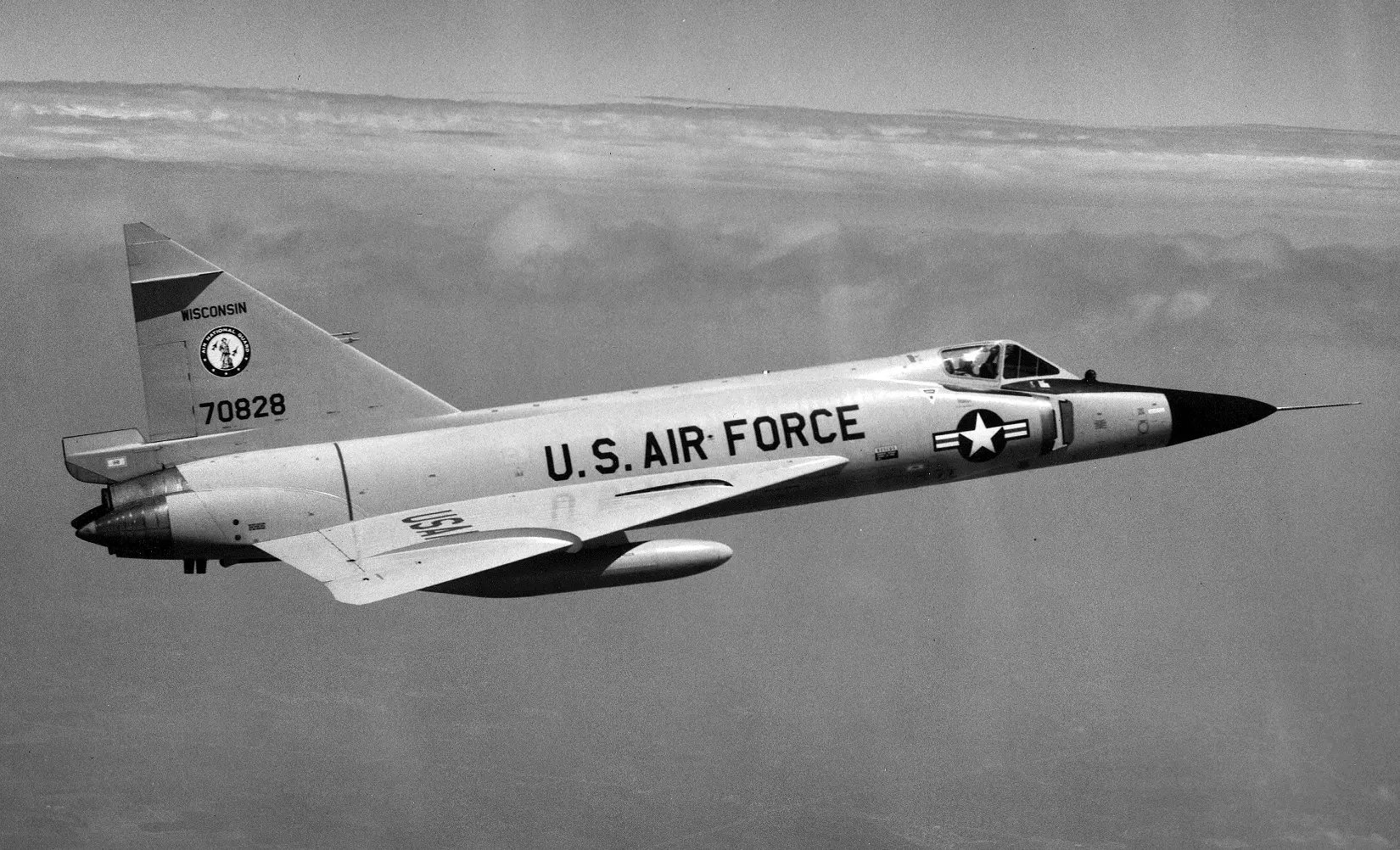 The F-102A is one of many aircraft operated by the Guard