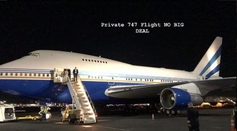 Kanye West and Kim Kardashian Give Tour Of Chartered VIP Boeing 747SP