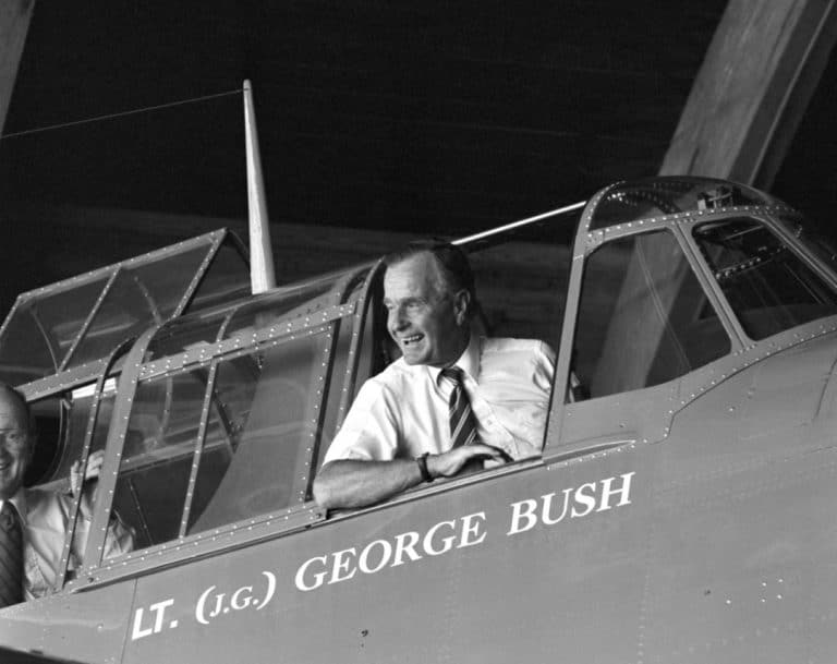 George H. W. Bush Was a Hero Way Before He Became a President