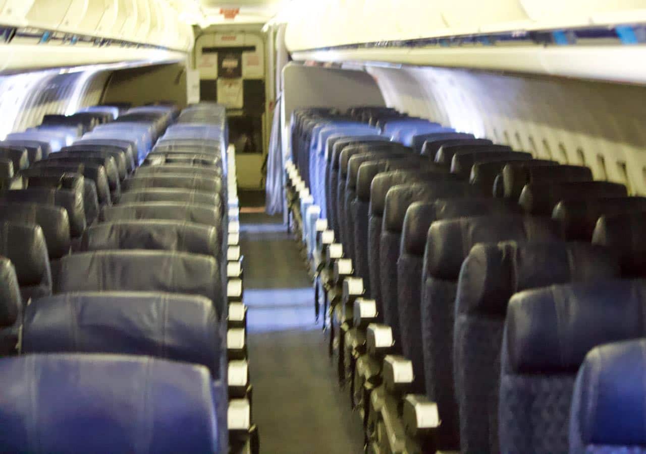 Cabin of the MD-80.