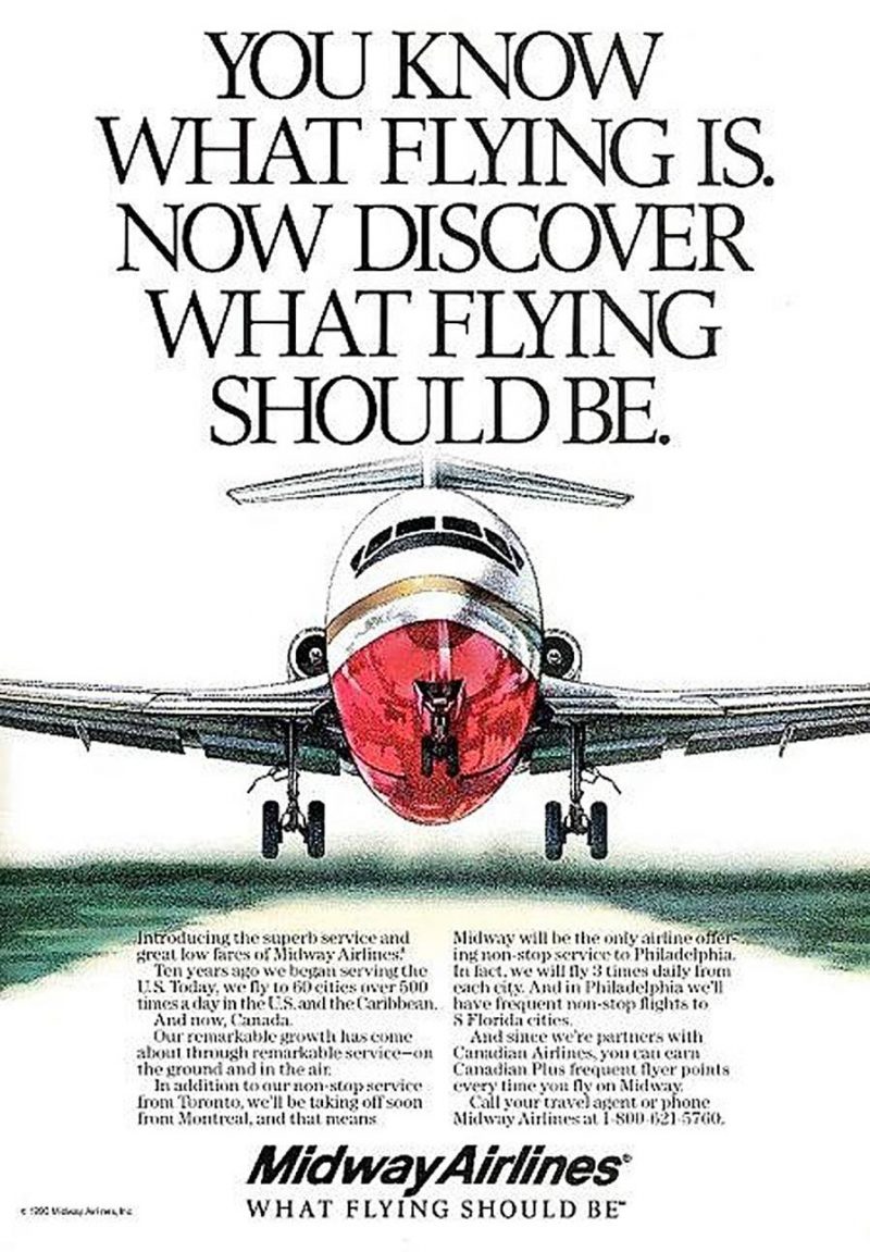 Midway Airlines Ad