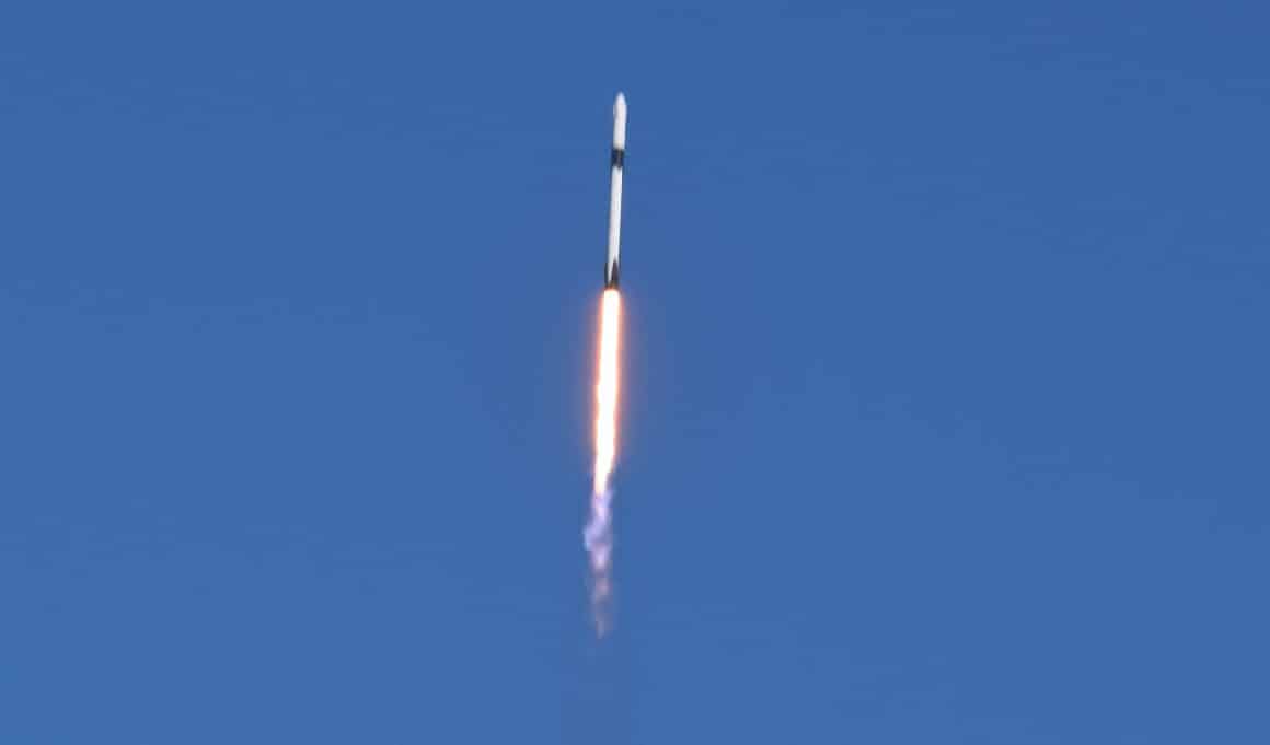 SpaceX Falcon 9 thunders away from Cape Canaveral, sending supplies to Space Station. (Charles Atkeison)