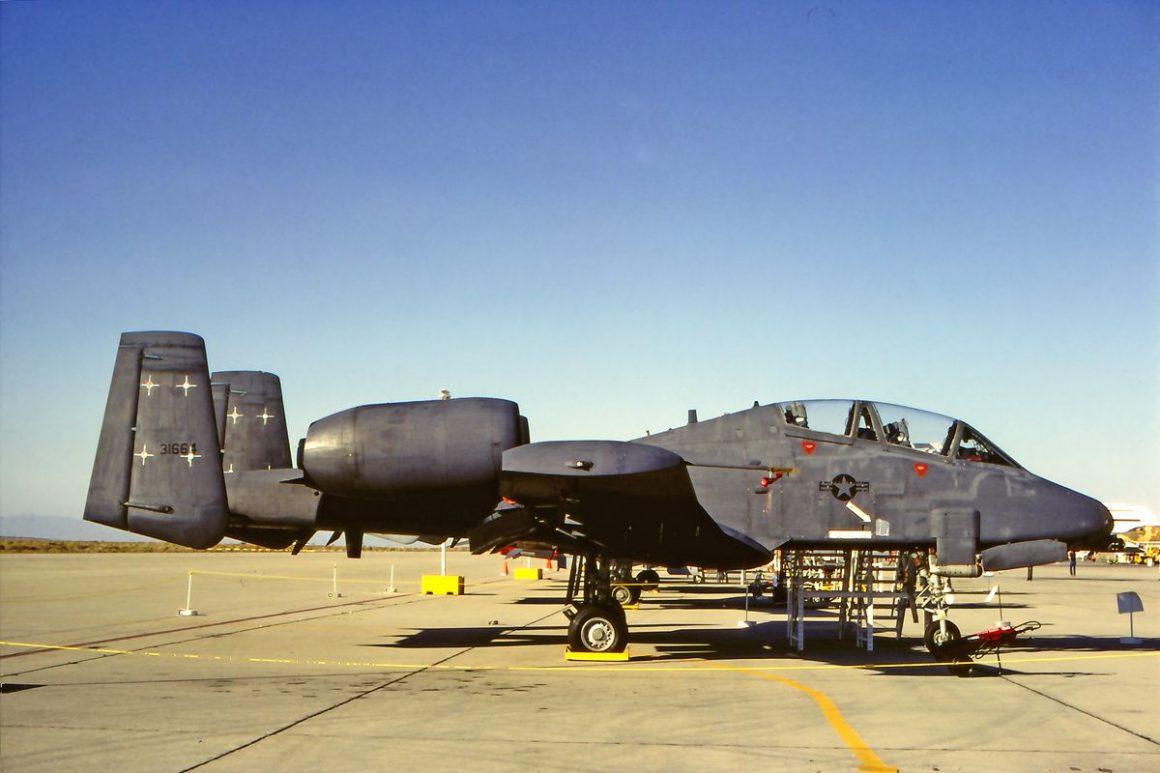 Two-seater A-10 at the airfield.