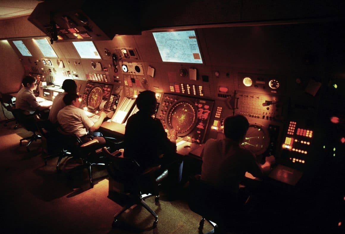 air traffic controllers at work in the radar approach control rapcon section 2298b8 1600