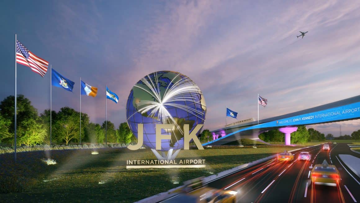 JFK Airport welcome sign