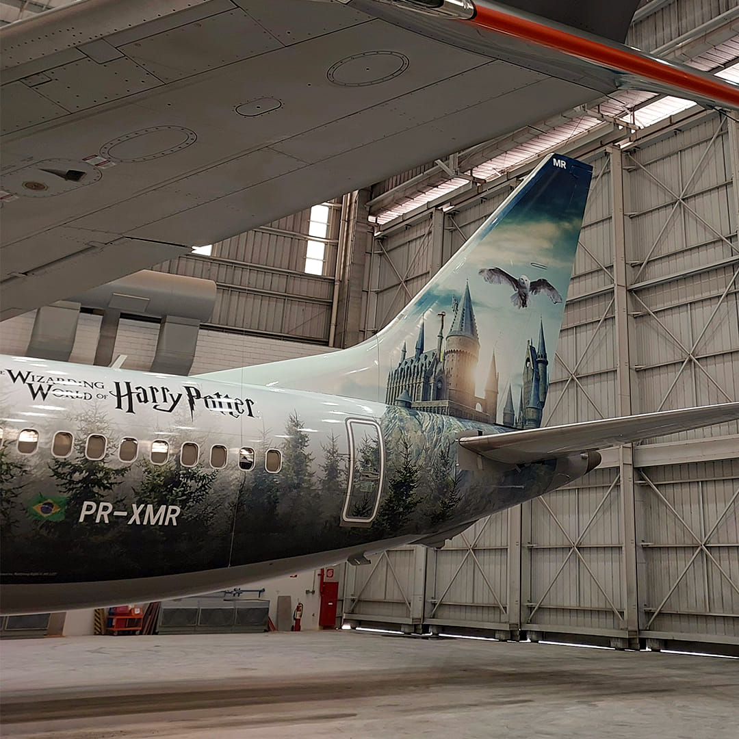 The Harry Potter-themed GOL Linhas Aéreas Boeing 737 MAX 8