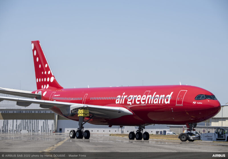 Airbus unveils Air Greenland's new A330-800neo on 3 August 2022