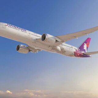 Rendering of a Hawaiian Airlines 787-9