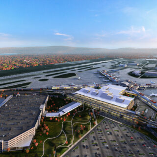 Artist rendering of the new Pittsburgh International Airport