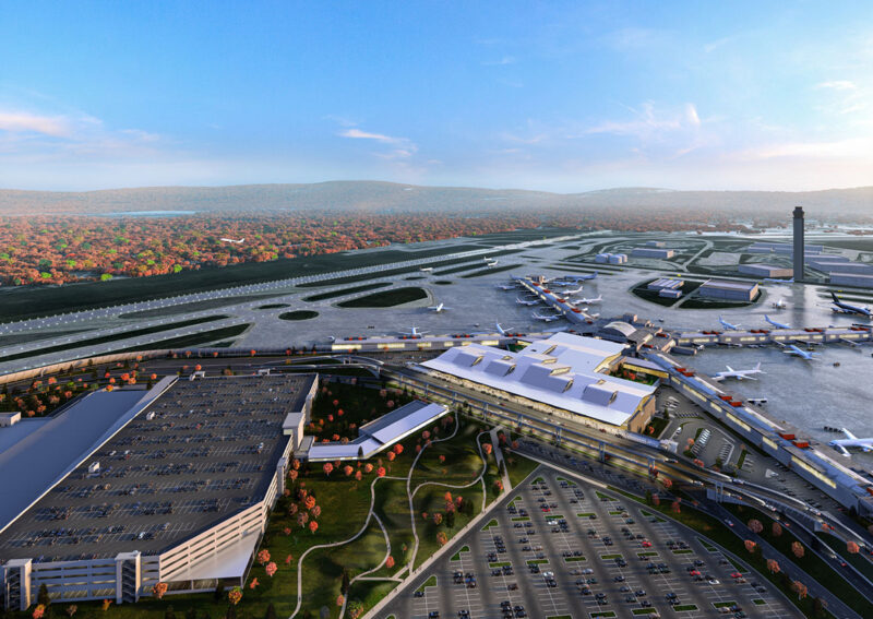 Artist rendering of the new Pittsburgh International Airport