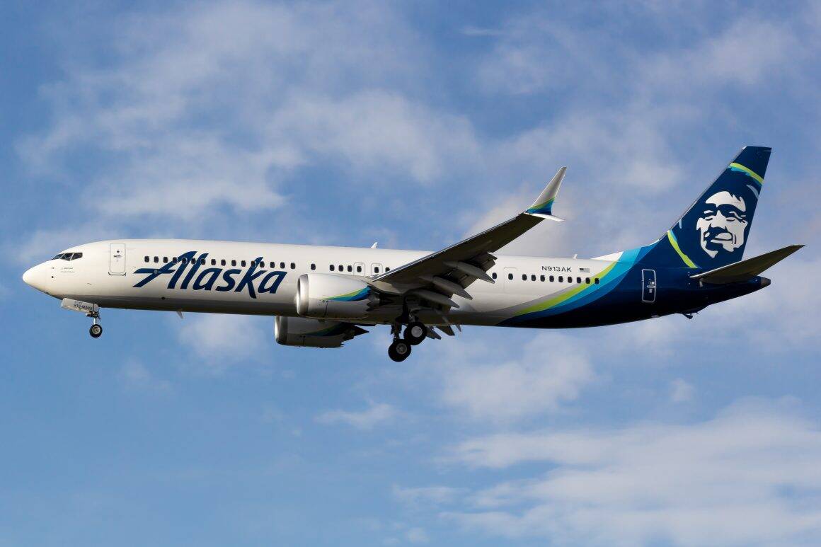 Alaska Airlins 737 MAX 9.